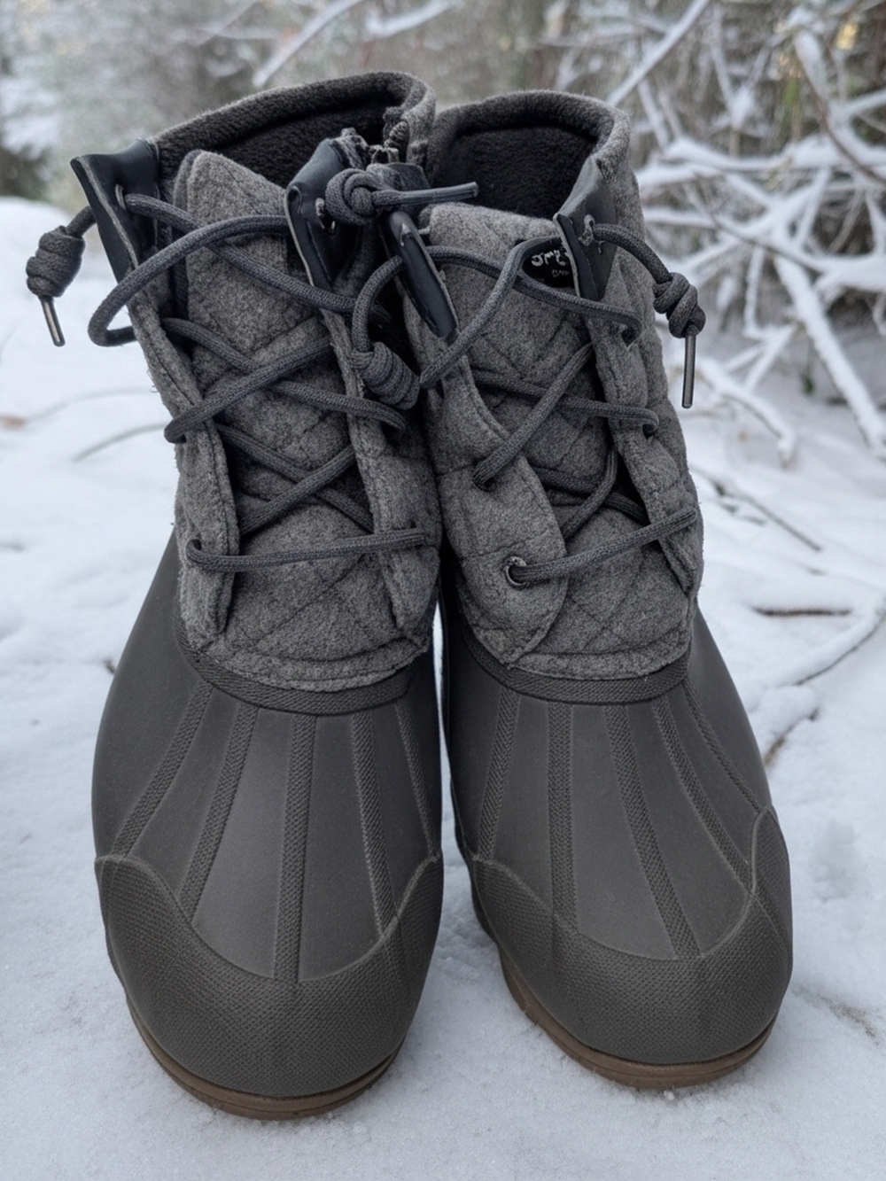 Sperry Women's Gray Waterproof Wool-Blend Boot